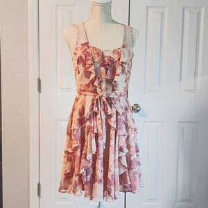 Lauren Conrad Blush Floral Dress